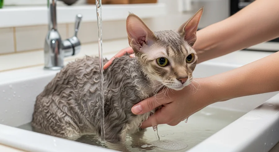 Корниш-рекс — купание, уход за кожей