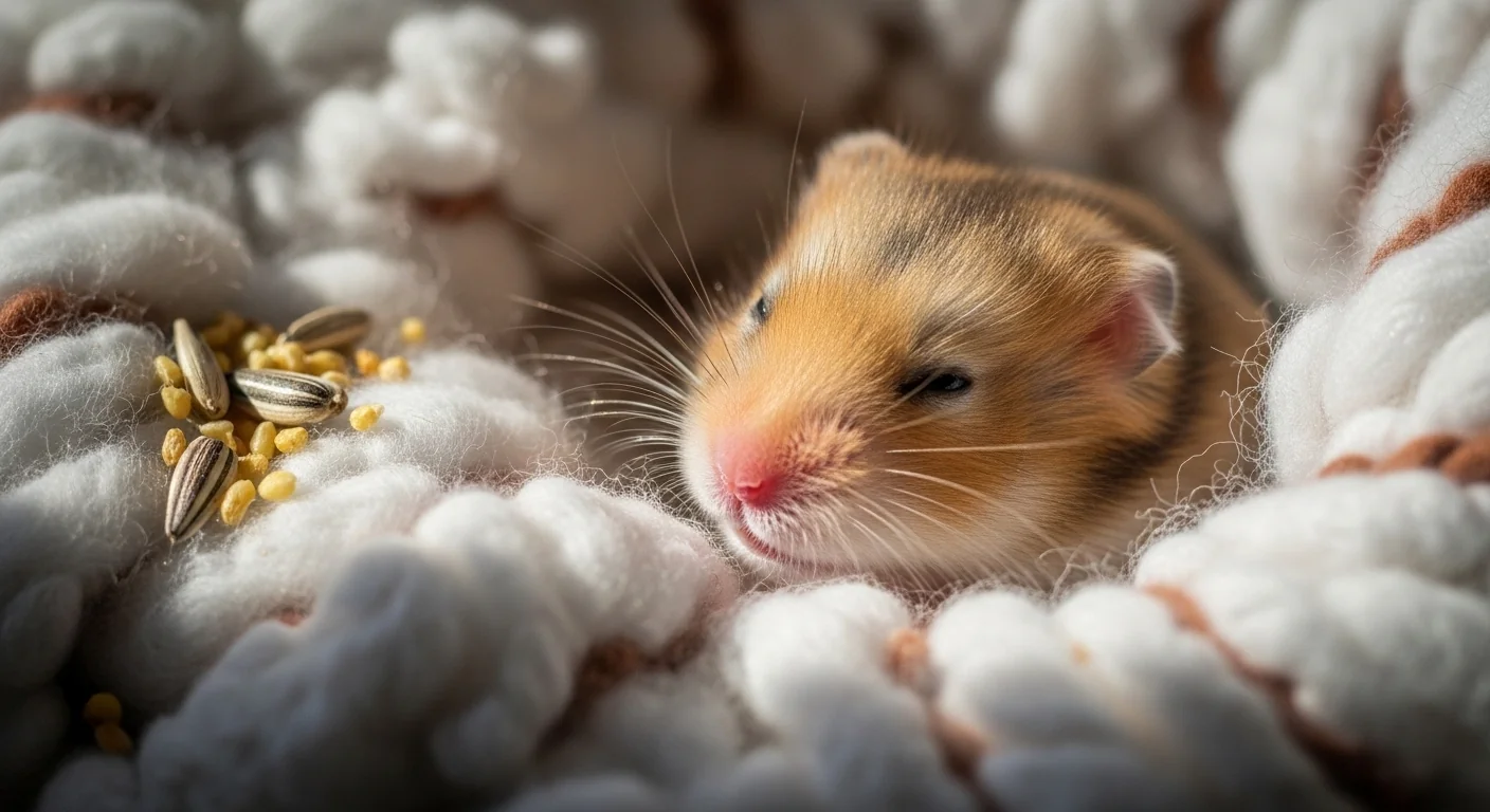 Молодой хомяк — Benelux Mixture for Hamsters можно вводить с момента перехода на самостоятельное питание